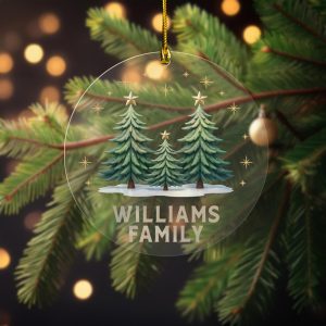 And Then There Were Three, Pregnancy Announcement Ornament, Baby Coming Soon Ornament , Ornament for Baby, Expecting Mom Gift - Image 6