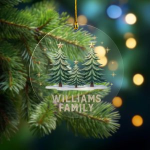 And Then There Were Three, Pregnancy Announcement Ornament, Baby Coming Soon Ornament , Ornament for Baby, Expecting Mom Gift - Image 8