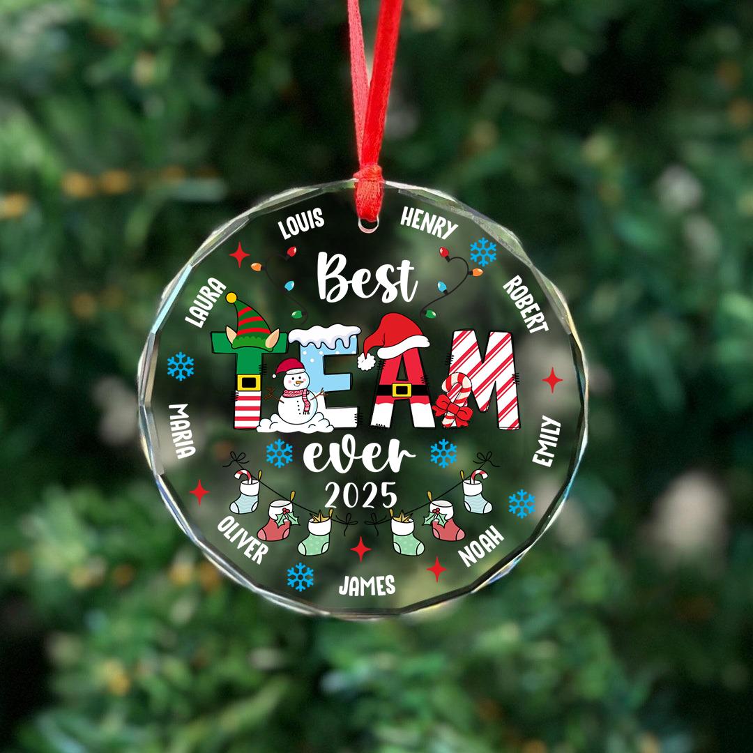 best-team-ever-christmas-ornament-2025-personalized-staff-gift-employee-team-gift-teacher-coworker-xmas-gift-3 Best Team Ever Christmas Ornament 2025 – Personalized Staff Gift, Employee Team Gift, Teacher Coworker Xmas Gift - Image 3