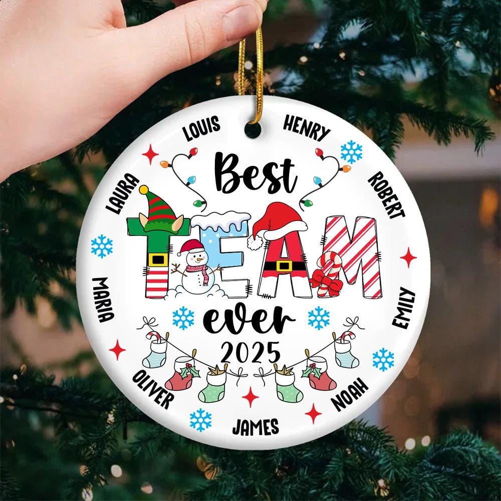 best-team-ever-christmas-ornament-2025-personalized-staff-gift-employee-team-gift-teacher-coworker-xmas-gift-6 Best Team Ever Christmas Ornament 2025 – Personalized Staff Gift, Employee Team Gift, Teacher Coworker Xmas Gift - Image 6