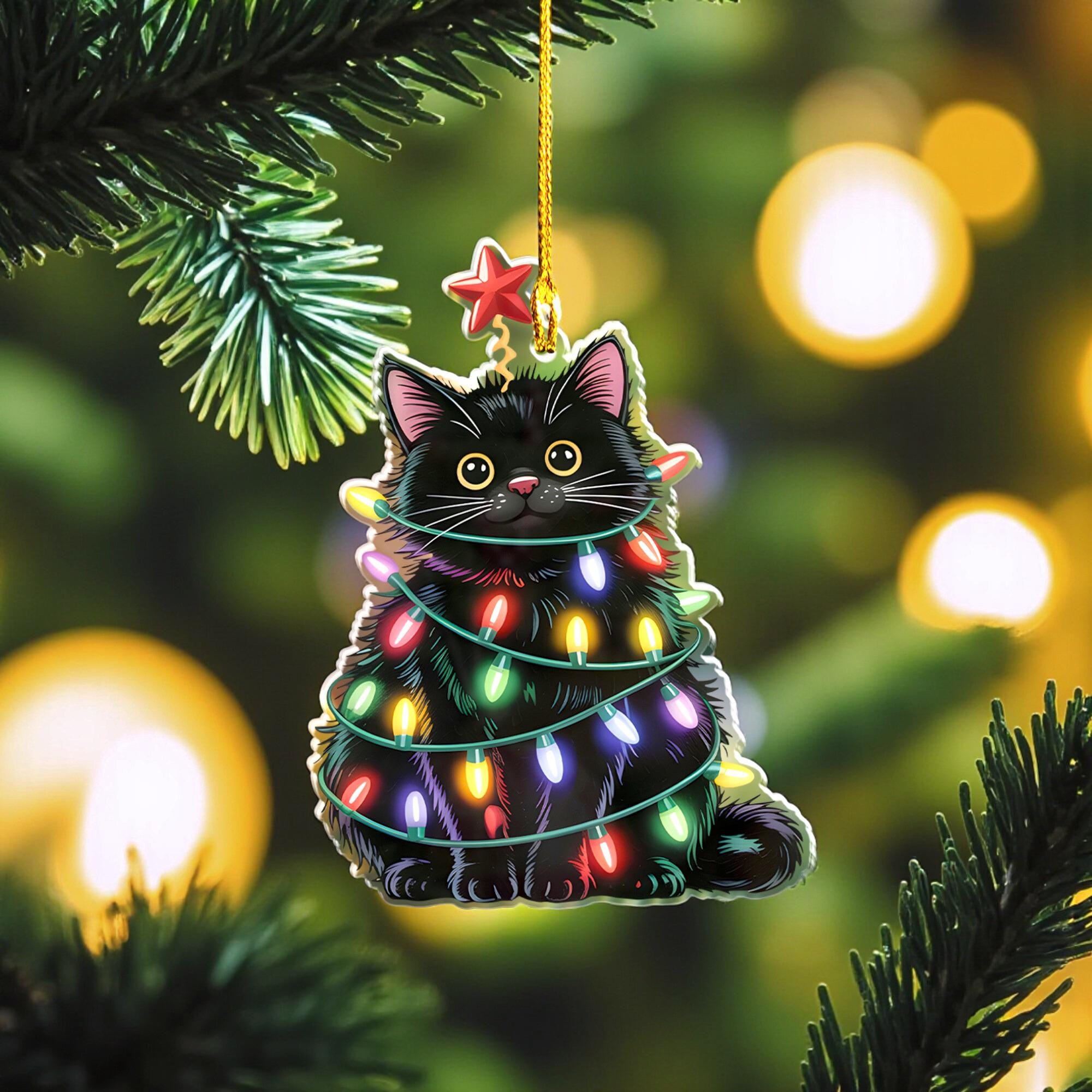 christmas-cat-ornament-black-cat-christmas-tree-decor-cat-lover-tree-decoration-cute-cat-for-xmas-giftblack-cat-siamese-cat-bengal-lover-1 Christmas Cat Ornament, Black Cat Christmas Tree Decor, Cat Lover Tree Decoration, Cute Cat for Xmas Gift,Black Cat Siamese Cat Bengal Lover - Image 1