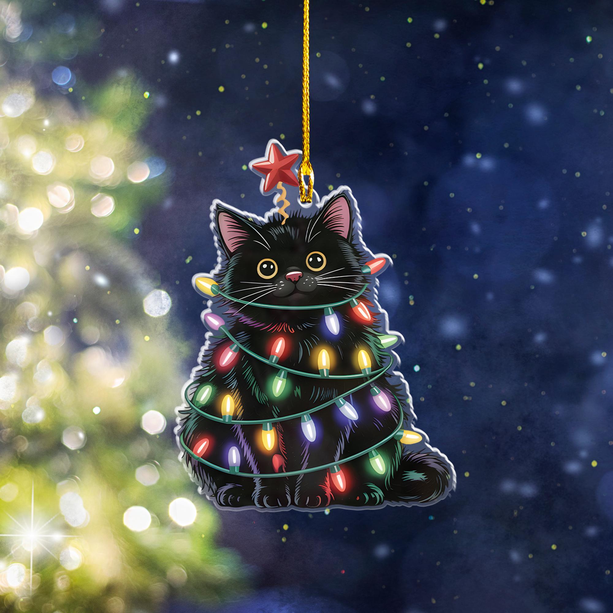 christmas-cat-ornament-black-cat-christmas-tree-decor-cat-lover-tree-decoration-cute-cat-for-xmas-giftblack-cat-siamese-cat-bengal-lover-7 Christmas Cat Ornament, Black Cat Christmas Tree Decor, Cat Lover Tree Decoration, Cute Cat for Xmas Gift,Black Cat Siamese Cat Bengal Lover - Image 7