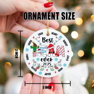 Custom Christmas Team Ornament 2025 – Personalized Coworker Gift, Teacher Team Gift, Employee Appreciation, Holiday Office Decor - Image 4