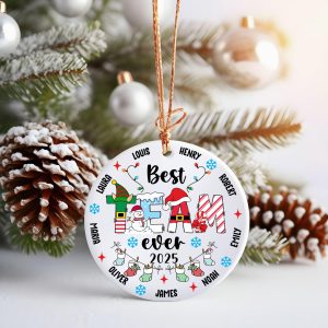 Custom Christmas Team Ornament 2025 – Personalized Coworker Gift, Teacher Team Gift, Employee Appreciation, Holiday Office Decor - Image 7