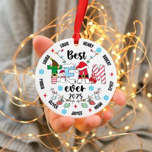 Custom Christmas Team Ornament 2025 – Personalized Coworker Gift, Teacher Team Gift, Employee Appreciation, Holiday Office Decor - Image 8