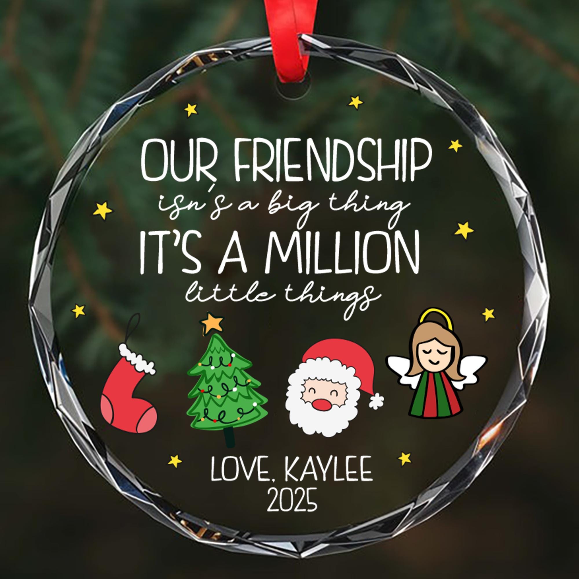 friendship-christmas-ornament-2025-personalized-gift-for-best-friend-custom-holiday-keepsake-cute-xmas-tree-decoration-1 Friendship Christmas Ornament 2025, Personalized Gift for Best Friend, Custom Holiday Keepsake, Cute Xmas Tree Decoration - Image 1