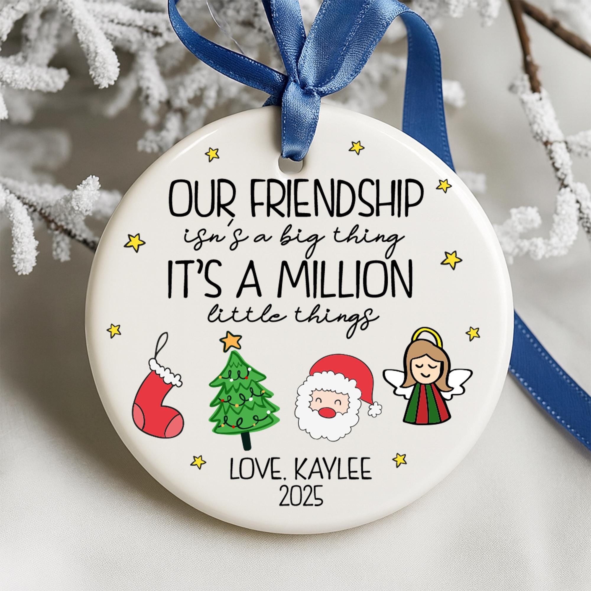 friendship-christmas-ornament-2025-personalized-gift-for-best-friend-custom-holiday-keepsake-cute-xmas-tree-decoration-3 Friendship Christmas Ornament 2025, Personalized Gift for Best Friend, Custom Holiday Keepsake, Cute Xmas Tree Decoration - Image 3