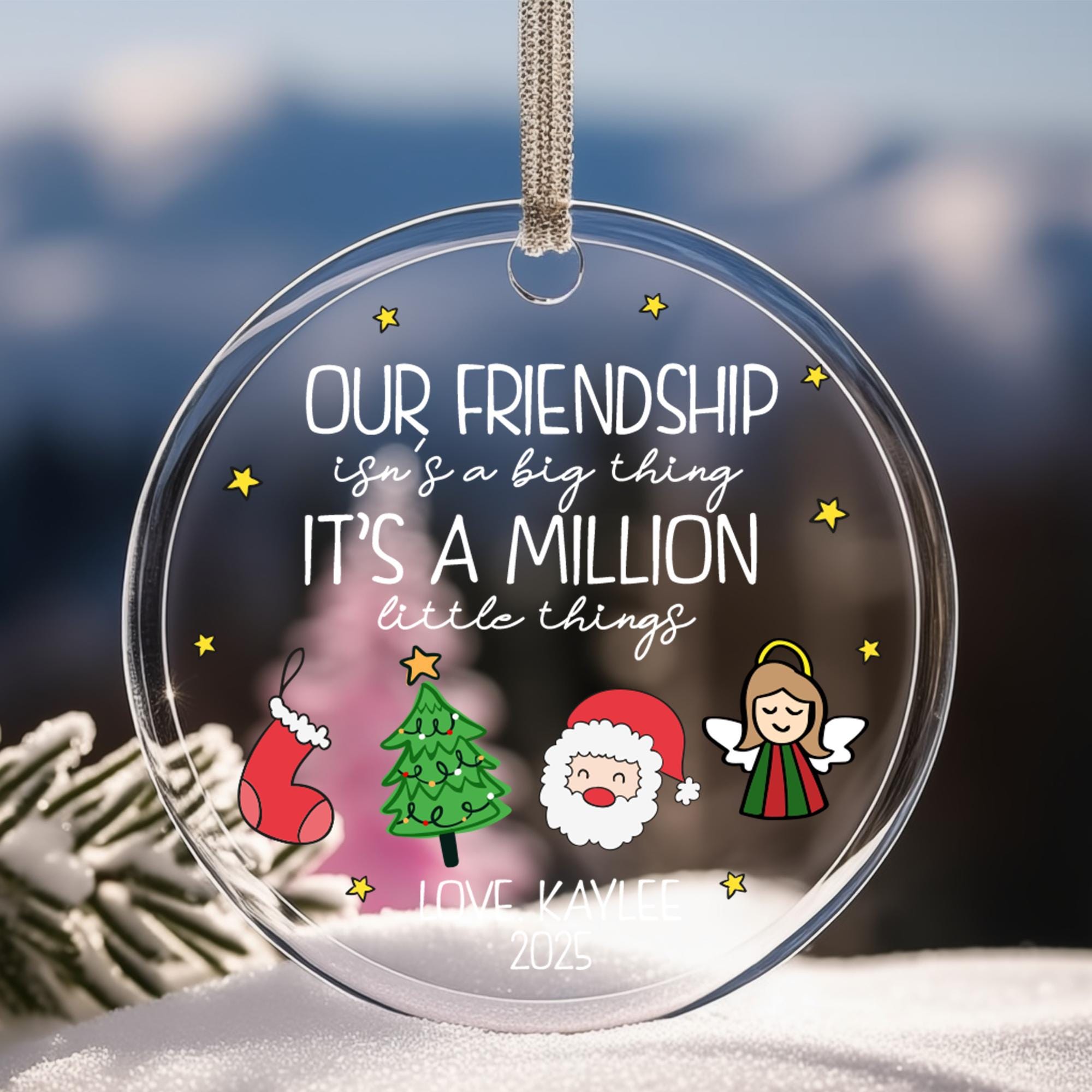 friendship-christmas-ornament-2025-personalized-gift-for-best-friend-custom-holiday-keepsake-cute-xmas-tree-decoration-4 Friendship Christmas Ornament 2025, Personalized Gift for Best Friend, Custom Holiday Keepsake, Cute Xmas Tree Decoration - Image 4