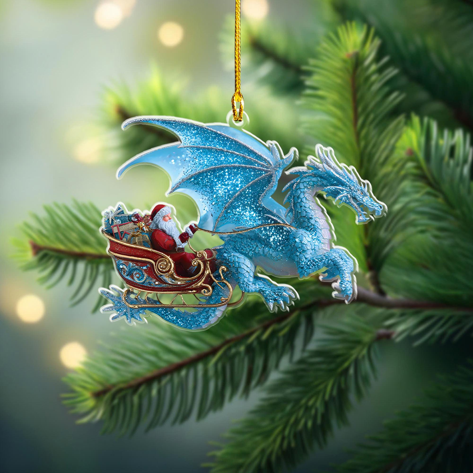 pack-5-personalized-santa-riding-a-dragon-christmas-ornament-dragon-christmas-ornaments-santa-lover-gift-christmas-home-decor-gift-for-her-6 Pack 5 Personalized Santa Riding A Dragon Christmas Ornament, Dragon Christmas Ornaments, Santa Lover Gift, Christmas Home Decor, Gift For Her - Image 6