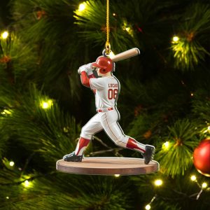 Personalized Baseball Player Ornament, Baseball Ornament, Christmas Ornament, Sport Ornament, Baseball Player, Baseball Player Gift - Image 6