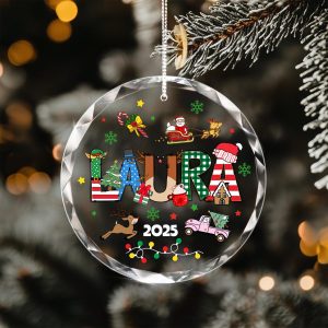 Personalized Children Christmas Ornament 2025 • Custom Name Holiday Gift • Santa Reindeer Snowman Xmas Tree Keepsake - Image 9