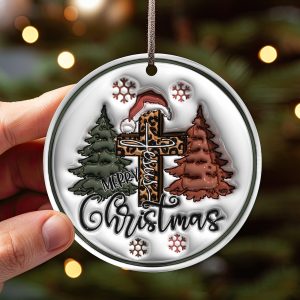 Personalized Jesus Christmas Ornament, Custom Christian Holiday Decoration, Religious Tree Ornament, Christian Ornament, Faith-Based Gift - Image 7