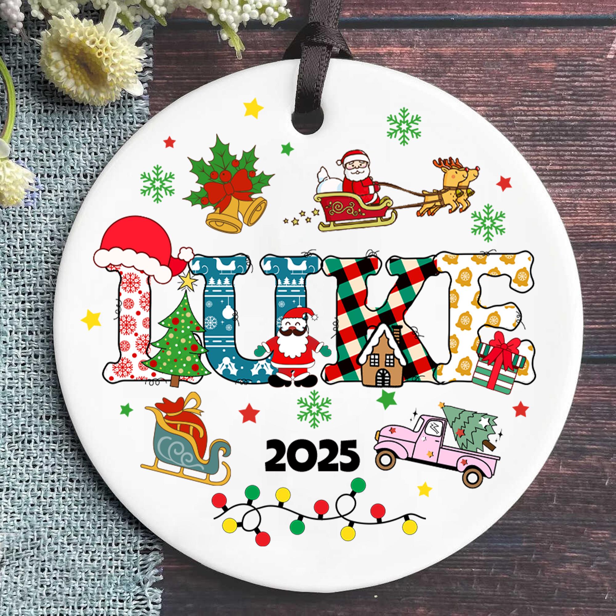 personalized-kids-christmas-ornament-2025-custom-name-holiday-keepsake-cute-santa-reindeer-snowman-xmas-tree-decoration-gift-2 Personalized Kids Christmas Ornament 2025 • Custom Name Holiday Keepsake • Cute Santa, Reindeer, Snowman Xmas Tree Decoration Gift - Image 2