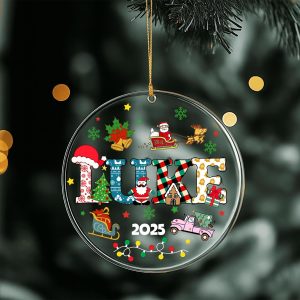Personalized Kids Christmas Ornament 2025 • Custom Name Holiday Keepsake • Cute Santa, Reindeer, Snowman Xmas Tree Decoration Gift - Image 7