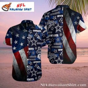 American Pride Red, White And Blue Dallas Cowboys Hawaiian Shirt