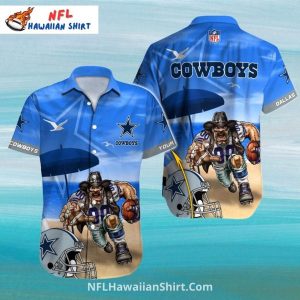 Beachfront Battle Dallas Cowboys Rugged Player Shirt