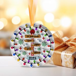 Personalized Family Road Sign Ornament 2025, Custom Christmas Tree Decoration Names, Holiday Gift Families & Kids, Keepsake Grandparents - Image 6